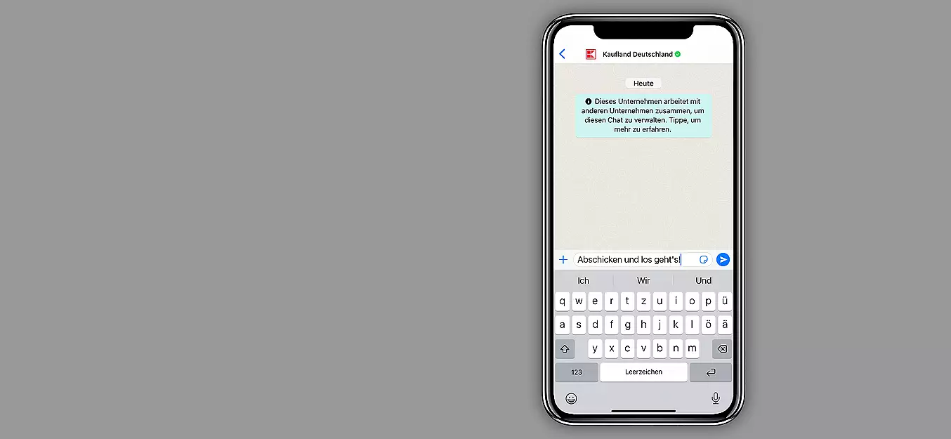 Смартфон с първата стъпка за регистрацията