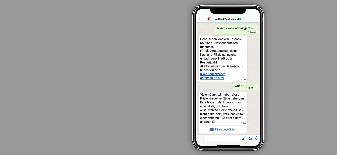 Смартфон с втората стъпка за регистрацията